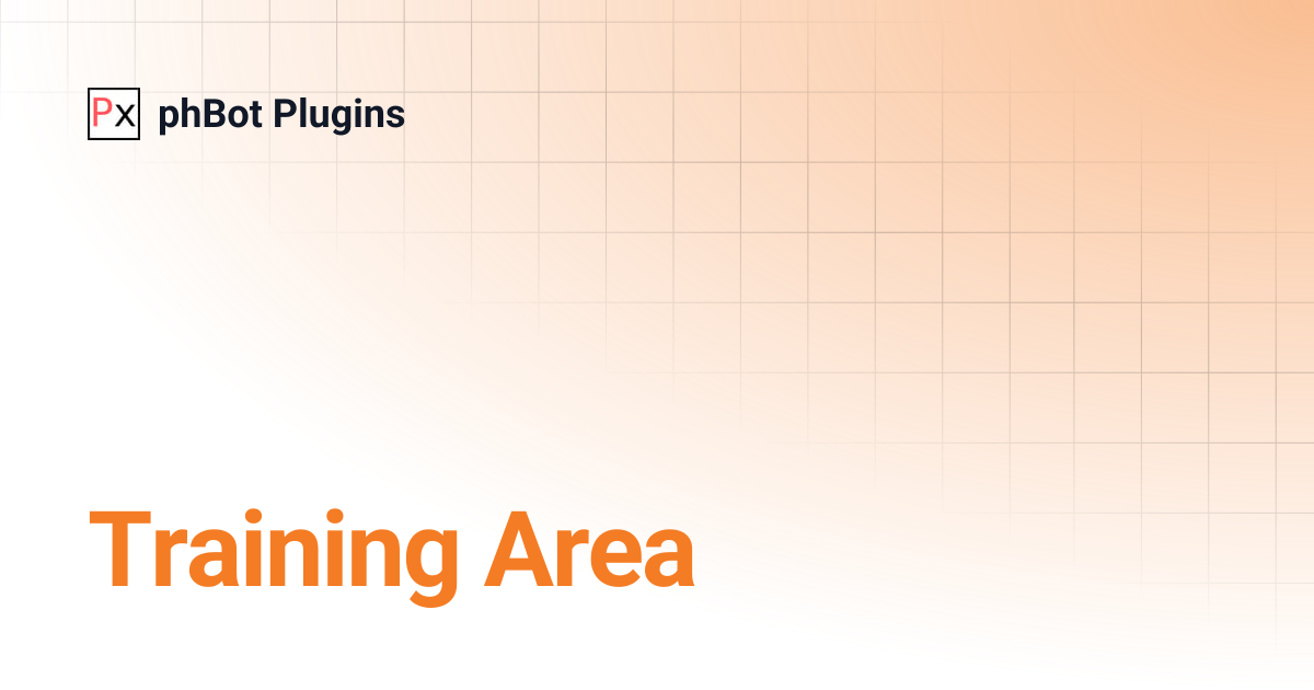 Training Area | phBot Plugins